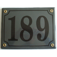 Huisnummer bord 'extra 3' 17x13 cm